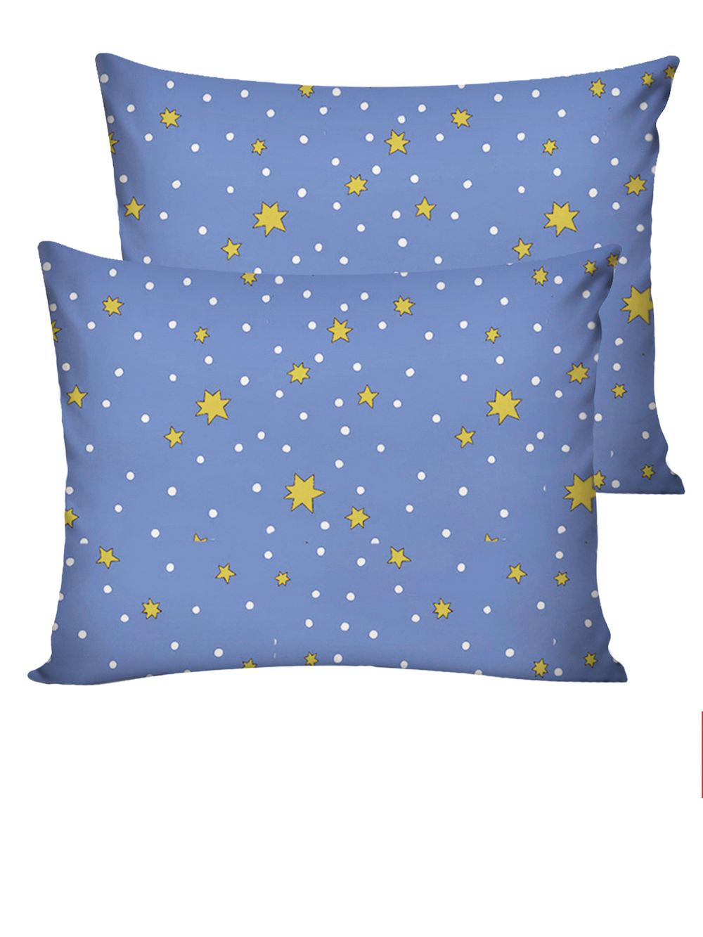 Постельное белье перкаль Сказка "Зимние звезды" 2-спальное Наволочка 50х70 см 2 шт Простынь на резинке 160x200 см Пододеяльник 175x215 см