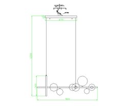 Kink Light 09408-7,19 Люстра Иона черный G9 35W+Led 17W