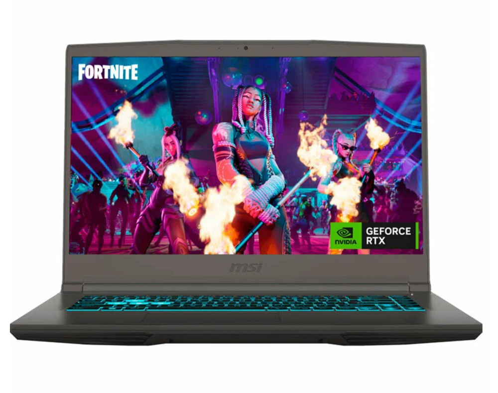 Ноутбук MSI Thin 15 B12VE-1865XRU, i5 12450H/8Gb/SSD512Gb/RTX4050 6Gb/15.6" FHD IPS 144Hz/Dos/серый