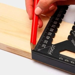 Угольник Свенсона столярный 300мм, уголок, линейка, разметочный Алюминий