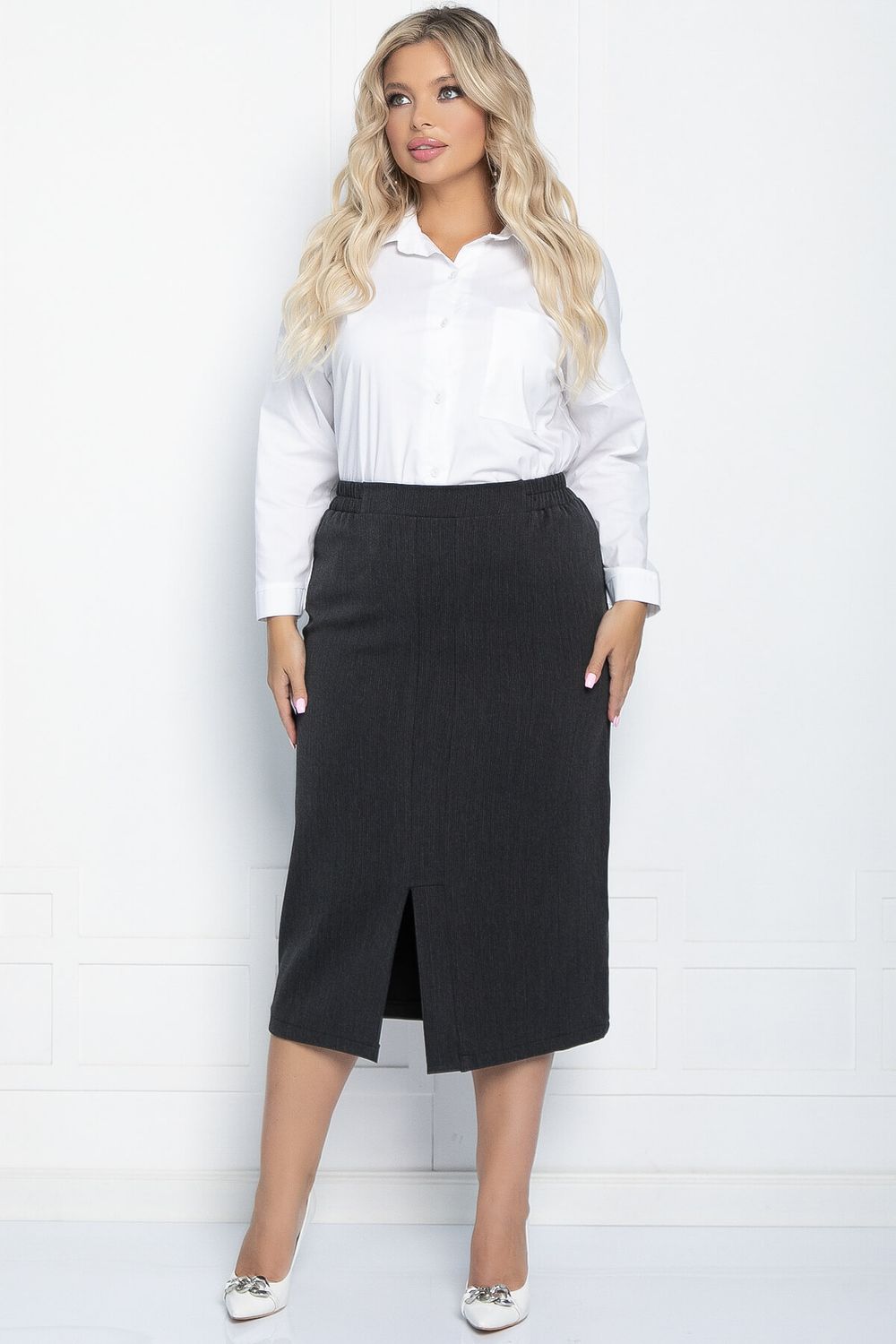 Юбка Грета (серая) Ю11086 LT Collection