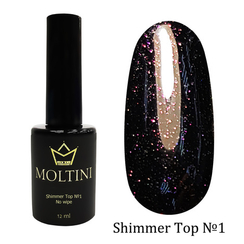 Топ с шиммером без липкого слоя Moltini Shimmer Top №1, 12 ml