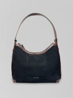 Сумка May Va 5057 замшевая на замке с одной ручкой и наружным кармашком на кнопке