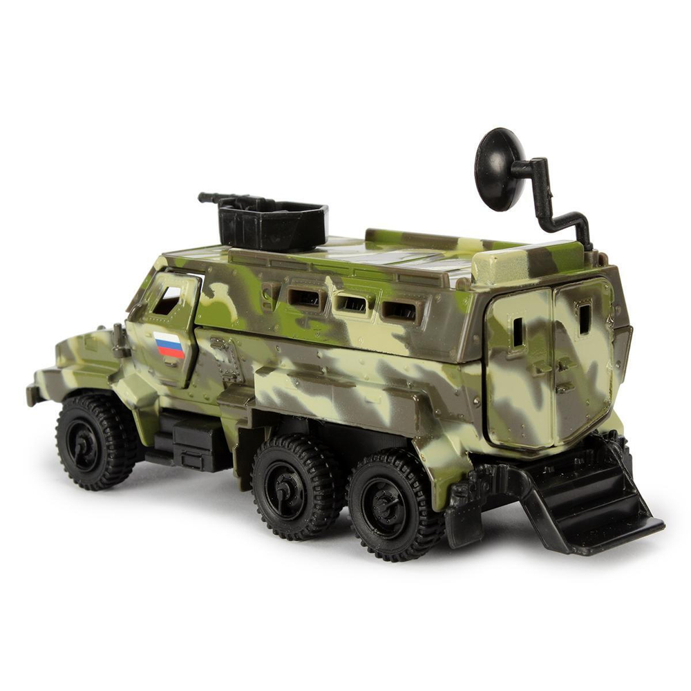 Модель ин. мет. "Броневик" 12см. открыв. двери, вращ. пушка (Технопарк)