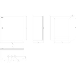 Корпус металлический ЭРА SIMPLE ЩМП-05 (400х400х175) IP31 УХЛ3 серый