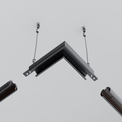 Угол для круглого низкопрофильного шинопровода Maytoni   TRAM034CL-R-41B