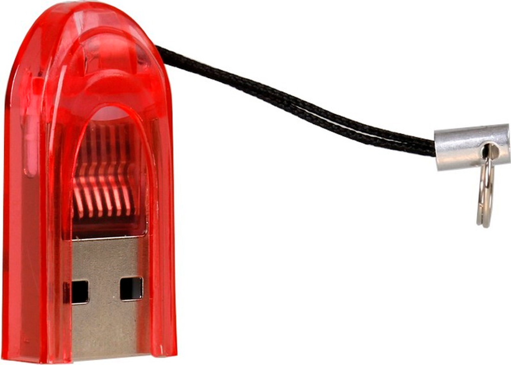 Картридер Smartbuy 710, USB 2.0 - MicroSD, красный