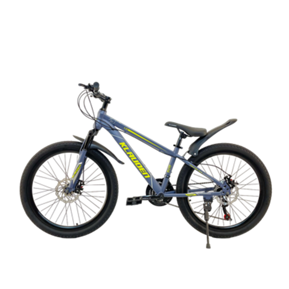 Велосипед Klauden 24" 21скор (стальная рама, диск. тормоз) Сине-желтый (KL-24-3)
