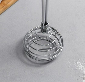 Венчик кондитерский для взбивания с металлической ручкой "Шар", 30 см