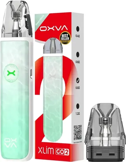 OXVA Xlim Go 2 Vape Pod Kit - Green Ripple (3ml, 0.8ohm)