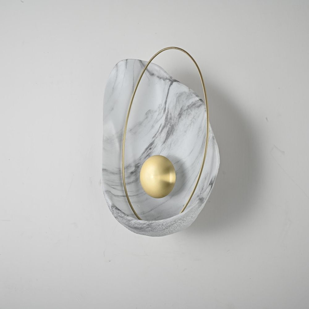 Настенный Светильник Clam Белый Мрамор By Imperiumloft