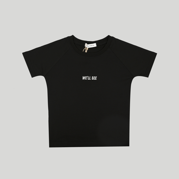 Raglan T-Shirt for girls Black