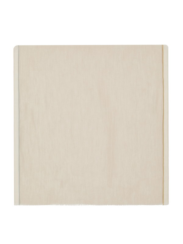 Stole cashmere creamy white color