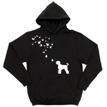 Толстовка "Черный терьер и бабочки"