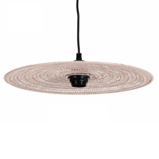 Светильник подвесной vinger, D38х8 см, бежевый