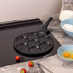 СКОВОРОДА AGNESS "СМАЙЛ" С АНТИПРИГАР.ПОКРЫТИЕМ ДИАМЕТР=26.5 СМ.(КОР=12ШТ)