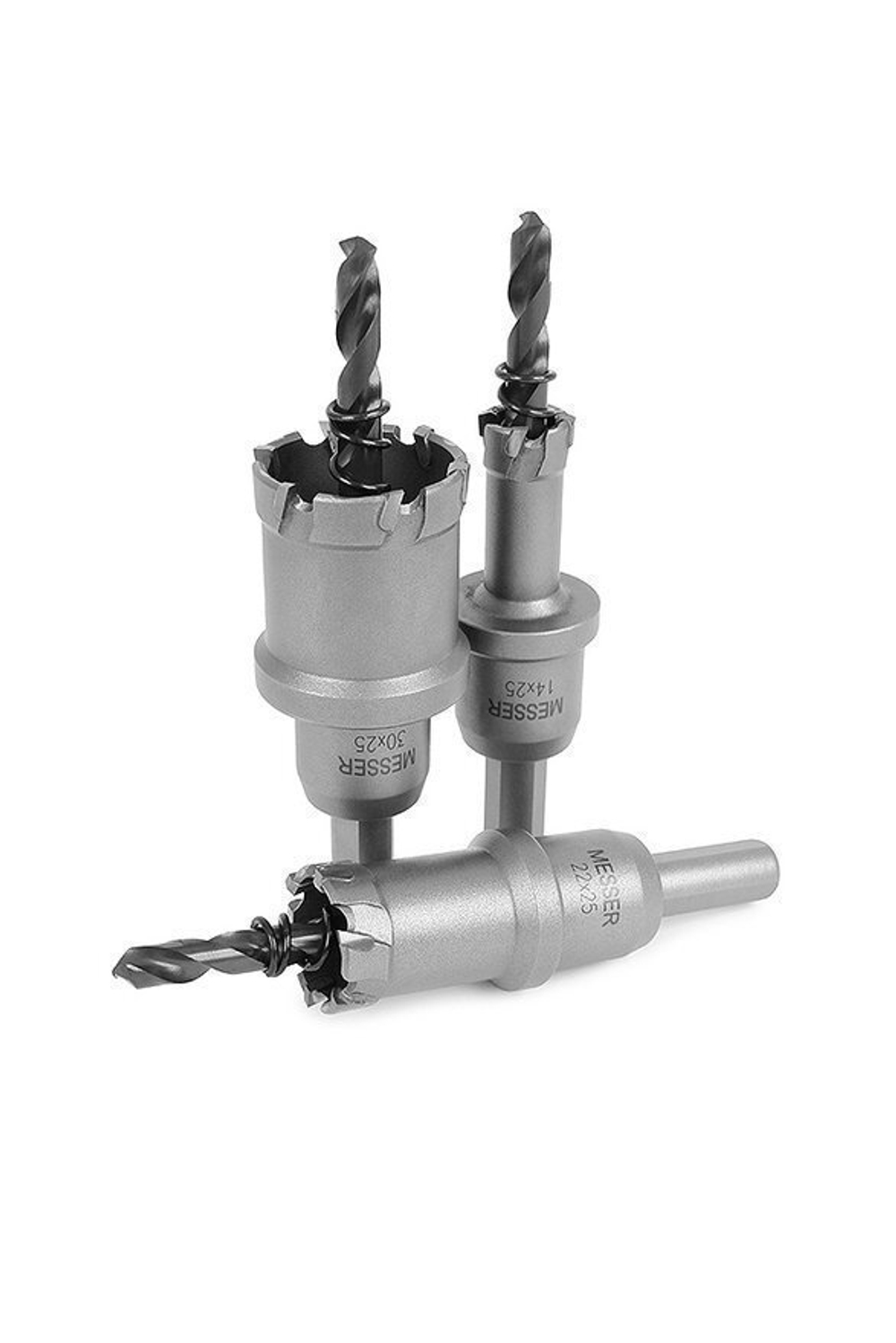 ТСТ коронка MESSER 30X25 с центрирующим сверлом и толкающей пружиной