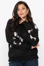 Свитер рваный Наиль (черный) Б14419-13М LT Collection