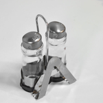 Набор для специй 2 предмета + салфетница на подставке, нерж, стекло