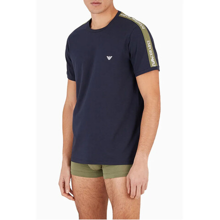 Мужская футболка темно-синяя Emporio Armani 111890_4F717 00135