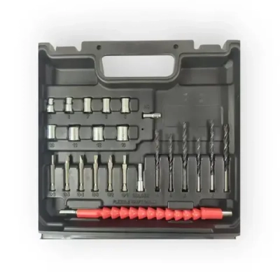 Дрель-Шуроповерт аккумуляторный Partnertool PCD-18CSET 18В 2 аккумулятора 2Ач БЫСТРОСЪЕМНЫЙ патрон в КЕЙСЕ с НАБОРОМ