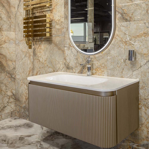 Armadi Art OVALE 1 полка 100CM DELMAR тумба + раковина