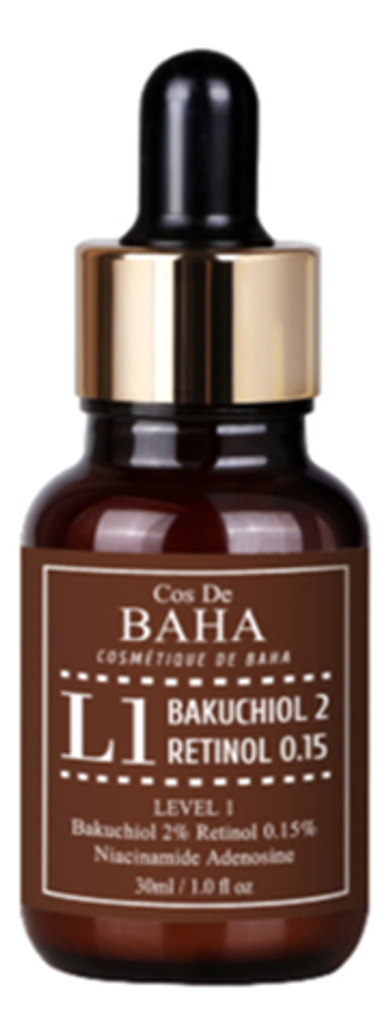 Cos De BAHA Сыворотка антивозрастная с бакучиолом и ретинолом - Bakuchiol2% retinol 0.15% (L1), 30мл