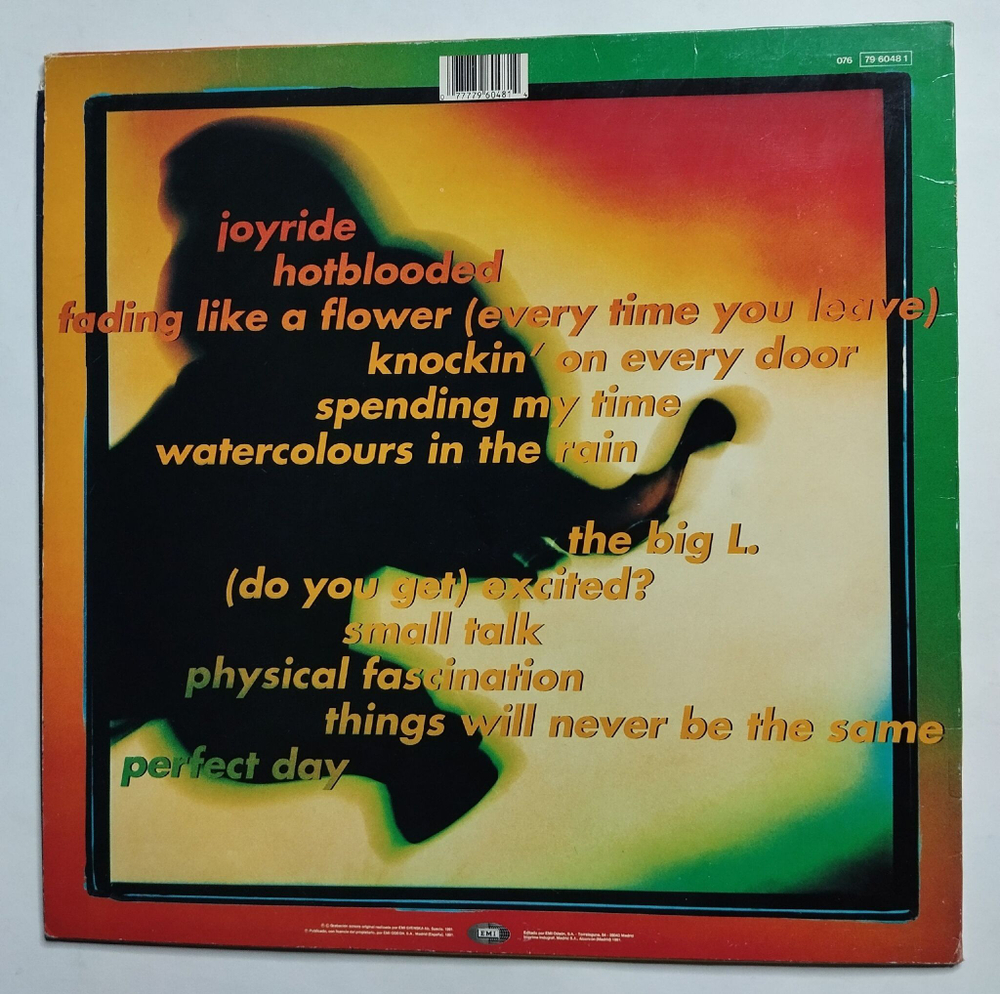 Винтажная виниловая пластинка LP Roxette Joyride (Spain 1991)