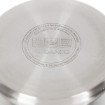 Кастрюля нерж, 5.8 л, с крыш, Daniks, Бонн, GS-01319-24CA, индукц