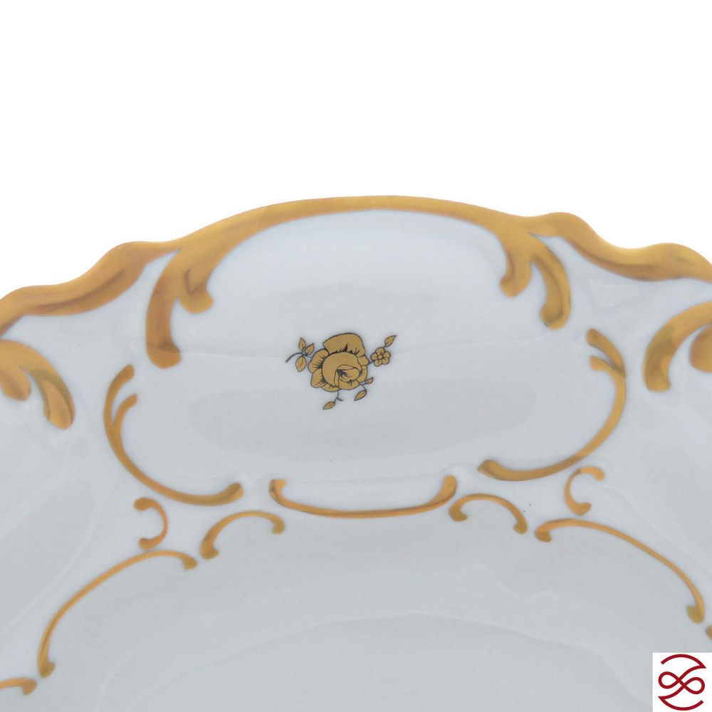 Фруктовница Queen's Crown Золотая роза 27 см