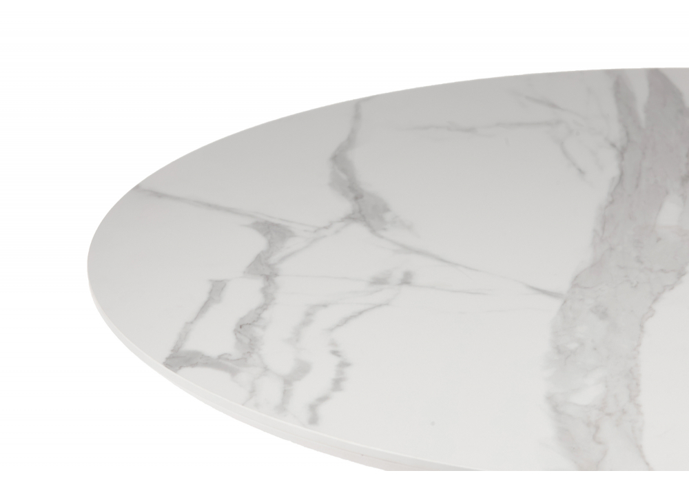 Керамический стол Woodville Нэнси 110 patagonoa bianco repose, золото