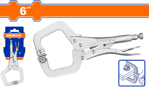 Клещи зажимные C-образные 150 мм (10/40) WADFOW WLP4206