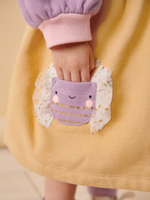 Платье для девочки Next 429-587, Светло-желтый, Сиреневый