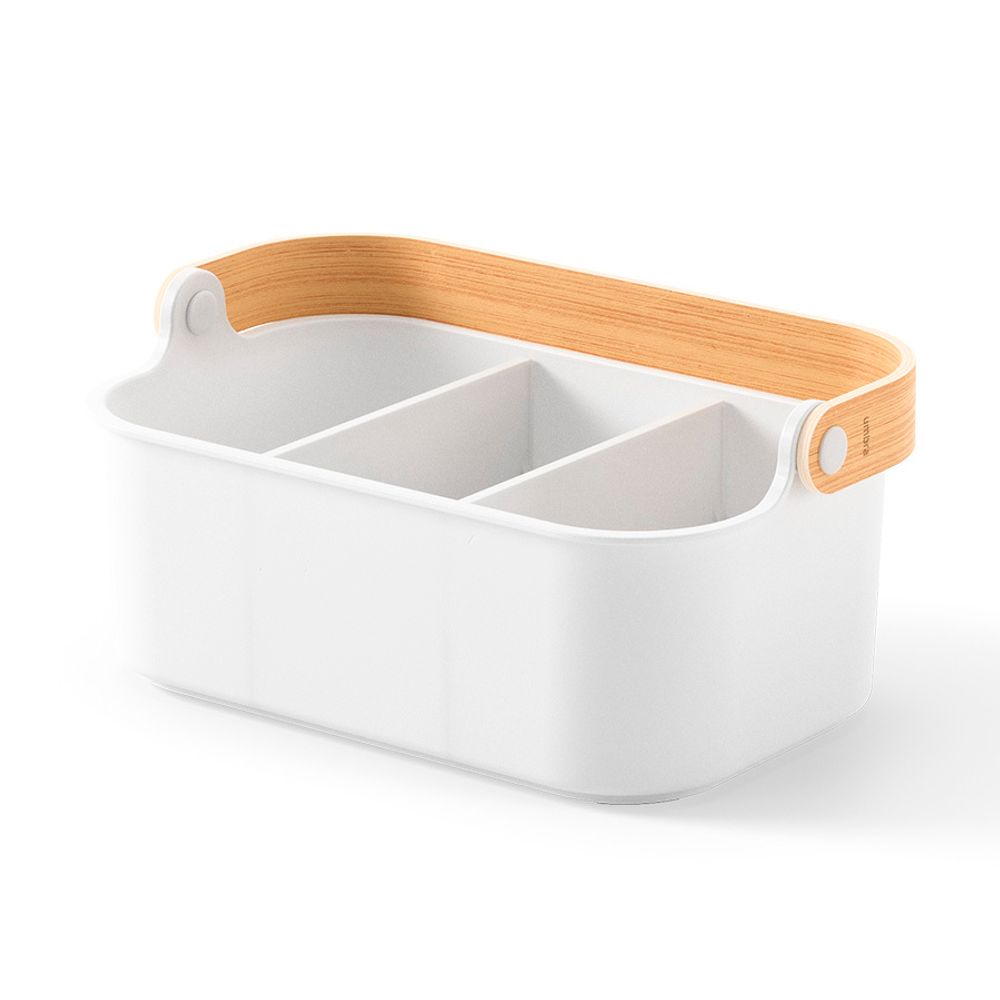 Органайзер Bellwood, 29х17 см, белый/натуральное дерево