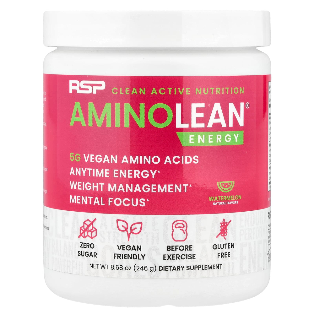 RSP Nutrition, AminoLean® Energy, со вкусом арбуза, 246 г (8,68 унции)