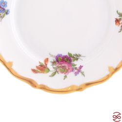 Набор тарелок Queen's Crown Мейсенский букет 17 см