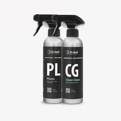 Detail Набор для салона PL Plastic + СG "Clean Glass" 500мл