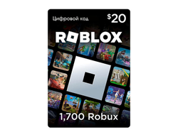 Карта оплаты Roblox 20 USD USA [Цифровая версия] (для ПК, цифровой код доступа)
