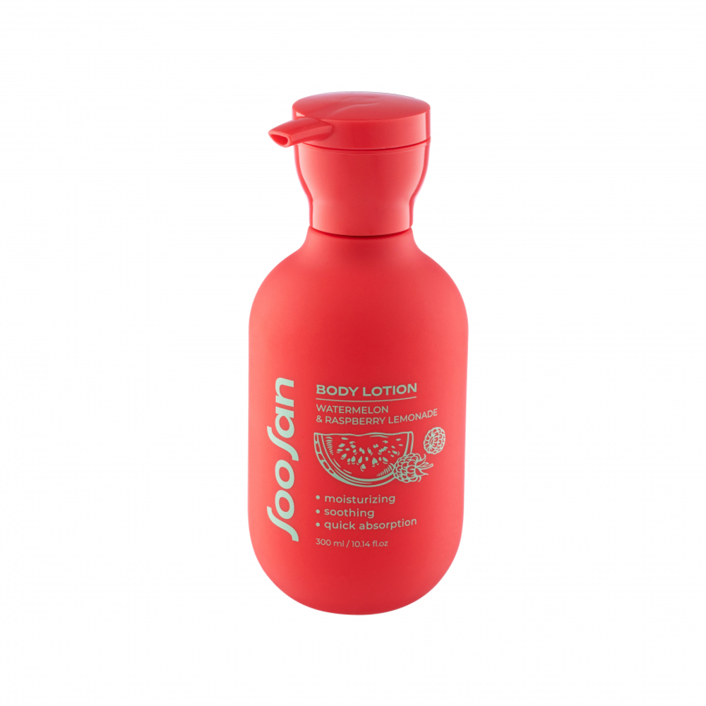 SOOSAN Body Lotion Watermelon & Raspberry Lemonade Лосьон для тела с ароматом арбуза и малины 300мл