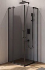 Душевой уголок Cezares SLIDER-AH-2-70/80-80/90-GRIGIO-NERO