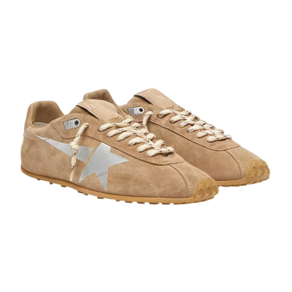 Женские Golden Goose Marathon Speed with Tobacco Suede Upper and Silver Star