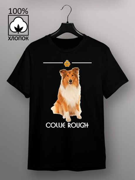 Футболка собака породы колли