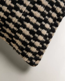 ZARA HOME ЖАККАРДОВАЯ НАВОЛОЧКА ДЛЯ ДЕКОРАТИВНОЙ ПОДУШКИ, ЧЕРНЫЙ