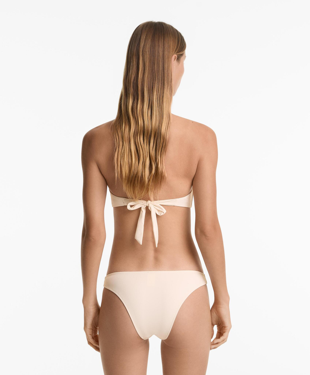 OYSHO Трусики бикини средней степени покрытия с U-образным вырезом, экрю