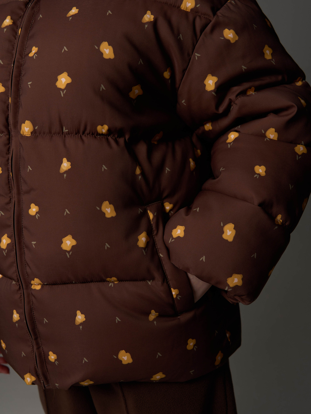 Куртка зимняя коричневая