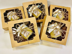 Набор натурального меда, 4 баночки по 150 гр., Алтай, 2025