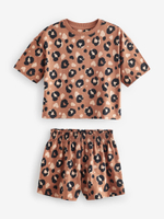 Пижама для девочки Next 608-506, 3 шт., Черный, Бежевый, Молочный