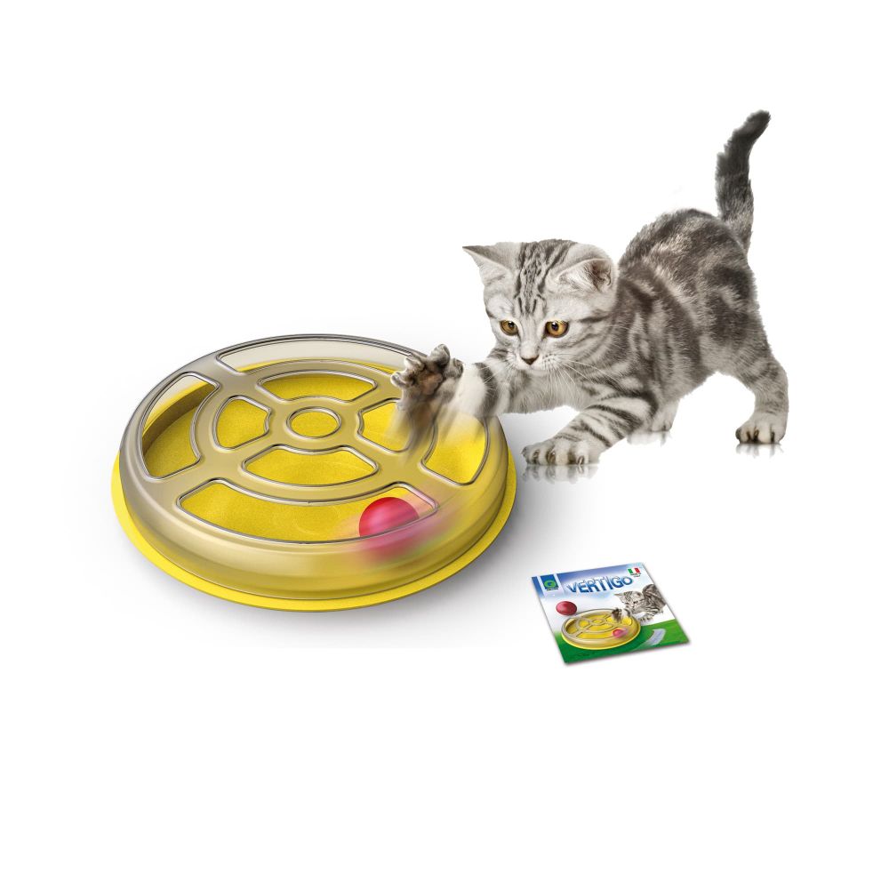Игрушка д/кошек с шариком VERTIGO d 29см пластик  GEORPLAST