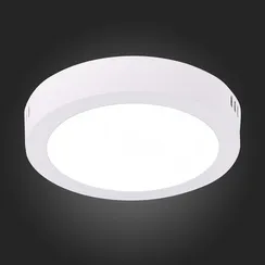 ST112.532.12 Светильник настенно-потолочный Белый LED 1*12W 3000K 715Lm Ra80 120° IP20 D160xH28 90-2 Накладные светильники