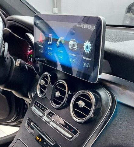 Магнитола для Mercedes-Benz C-класс (W205), GLC (X253) 2014-2018 NTG 5.0/5.1 - Radiola RDL-7715 монитор 12.3" на Android 13, 8Гб+128Гб, CarPlay, 4G SIM-слот